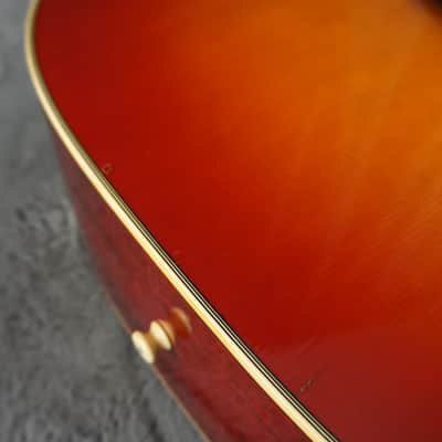 Morris MWH-03-RS MIJ Dreadnought Acoustic Guitar w/ Hard Case image 12
