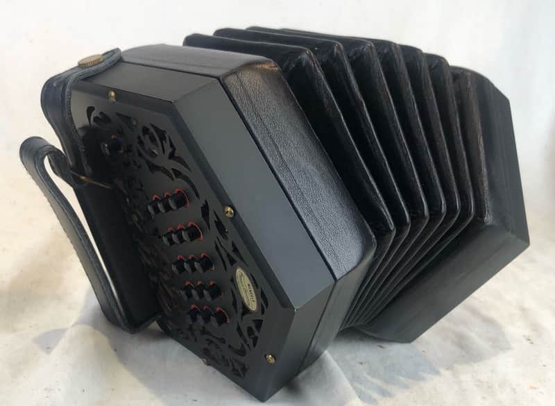 6910 - Black McNeela Phoenix Anglo Concertina CG M 30 image 1