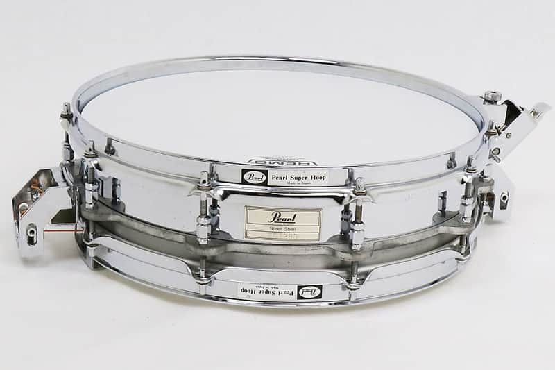Pearl S-814P Free-Floating Steel 14x3.5" Piccolo Snare Drum (1st Gen) 1985 - 1991 image 2