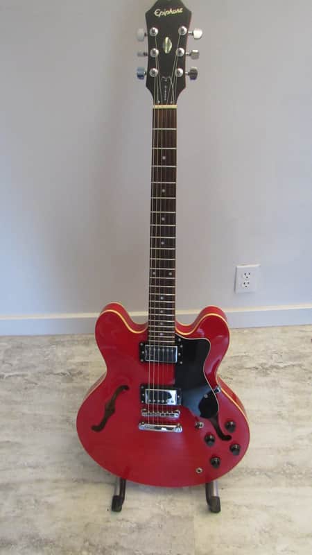 Epiphone Dot 1998 MIK- Cherry w/solderless wiring harness image 1