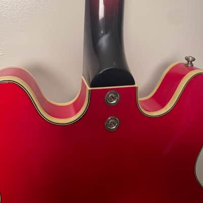 Mosrite Celebrity 2 1964 - Red with original case image 9