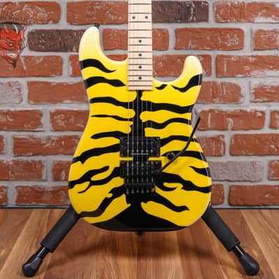 ESP Signature Series George Lynch M-1 Tiger Yellow Bengal Tiger Graphic 2023 w/OHSC image 1