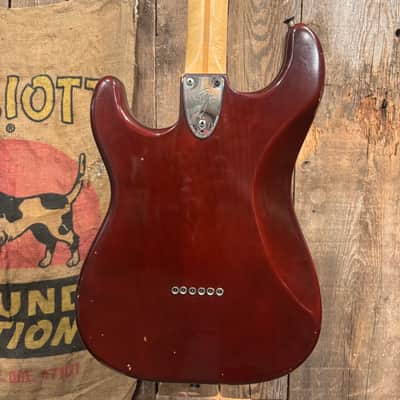 Fender Stratocaster Hardtail with Maple Fretboard 1979 - Wine image 4