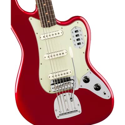 Fender Vintera III Early 60s Bass VI 6-String Bass w/ Gig Bag - Candy Apple Red image 1