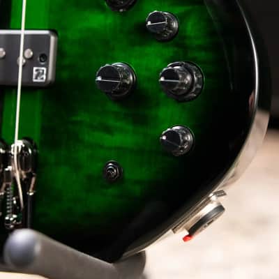 Ibanez Steve Di Giorgio Signature SDGB1-DMT 5-String Fretless Electric Bass - Dark Moss Burst image 11