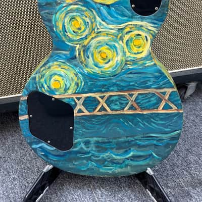 Gibson Les Paul Studio Waukesha Guitar Town Project Starry Night image 7