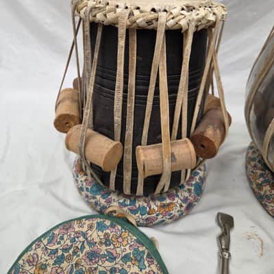 Pair of Hand Made Indian Tabla Drums (C020-14) image 3