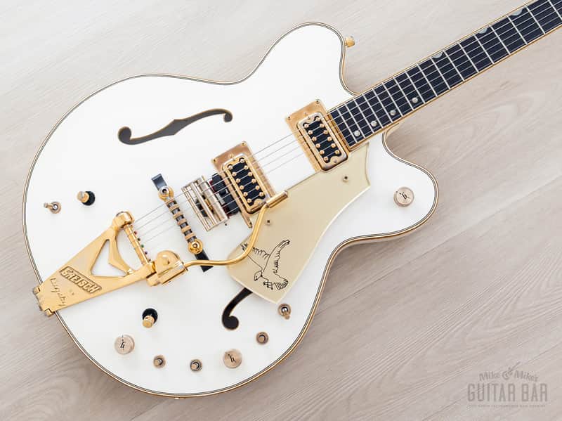1972 Gretsch White Falcon Stereo 7595 Vintage Double Cutaway Guitar w/ Case, Art Wiggs image 1