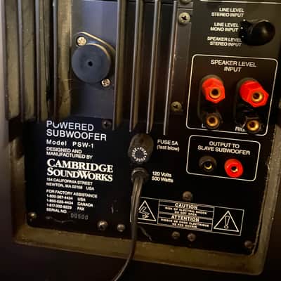 Cambridge Soundworks PSW1 Powered Master/Slave Subs image 2
