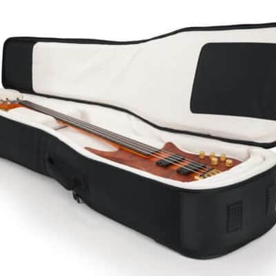 Gator Pro-Go Series 2X Bass Guitar Bag w/ Micro Fleece Interior and Removable Backpack Straps G-PG BASS 2X image 3