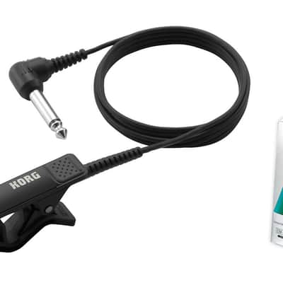 Korg CM-200 Contact Mic Clip-On Instrument Microphone CM200 (Black BK) image 1