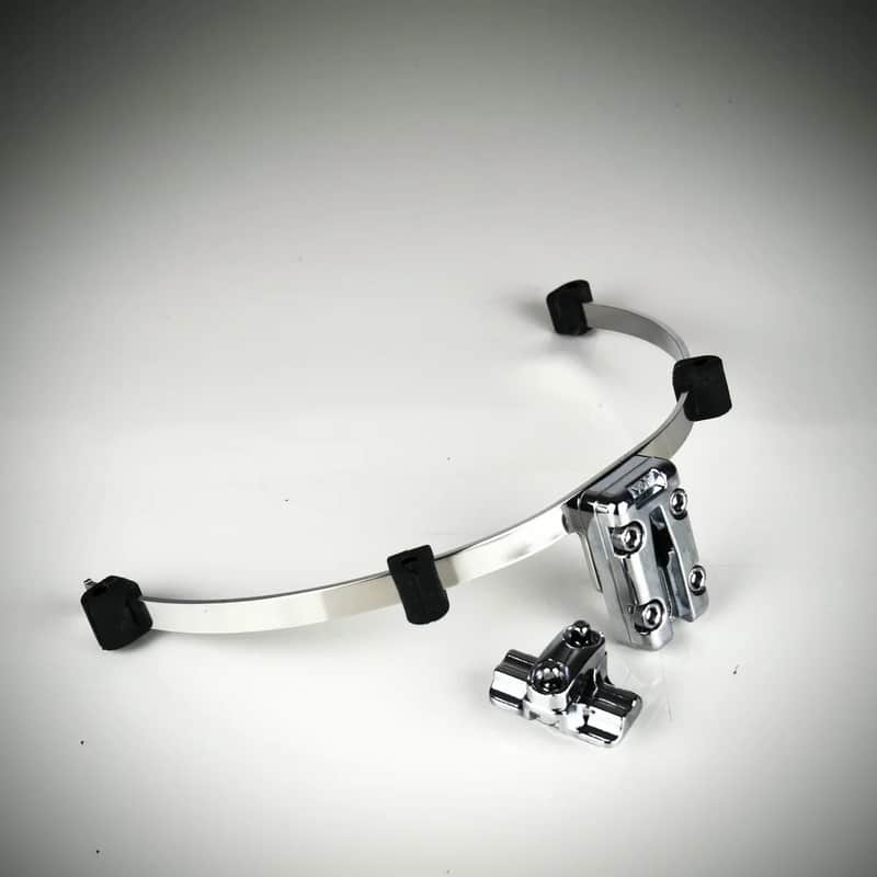 INDe BRB Slim Band Tom Suspension Mount - 10" with RST Quick Release Clamp- Chrome image 1