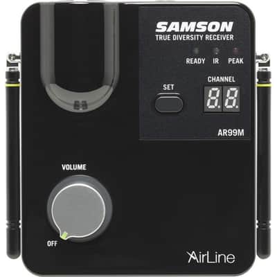 Mint Samson Airline 99m Fitness Headset System D-Band (542â€“566 MHz), Black with Bundle with 5 Windscreens and Polishing Cloth â€“ Fitness Instructor Microphone Headset System image 3