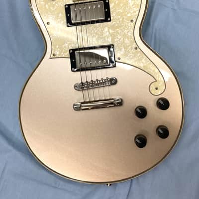 D'Angelico Deluxe Atlantic Solid Body Electric Guitar-Desert Gold-w/Hard Case! image 2