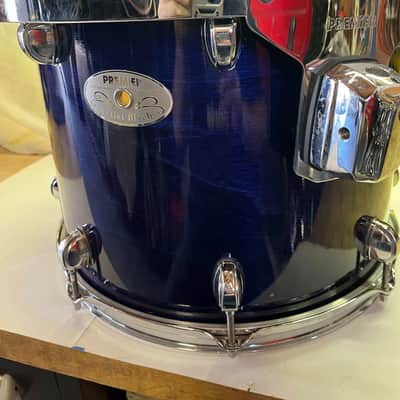 Premier Artist Birch 90s/2000s - Blue Lacquer UK built 14X11 rack tom/floor tom Nice! image 2