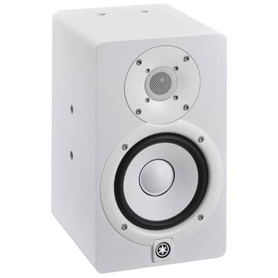 Yamaha HS5W 5" Powered Studio Reference Monitor Speakers White Pair w Stands image 4