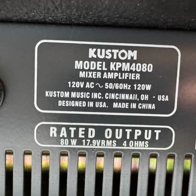 Kustom KPM4080 Powered Mixer 80w MOSFET Pro Audio Gear Amplifier image 6