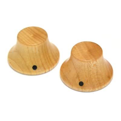 PK-3197-0M0 Maple Wood Press-Fit Bell Knobs for Guitar/Bass