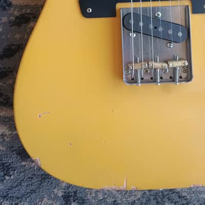 Nash T-52 - Boat V Neck - Lollar Pickups - 2005 - Light Aging Butterscotch Blonde image 4