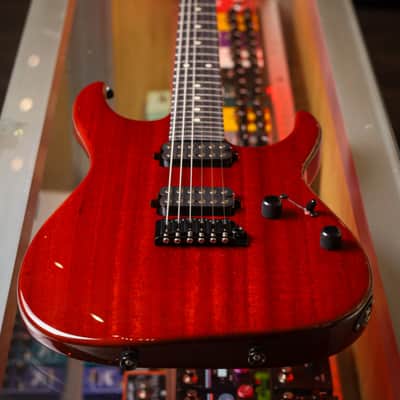 Tom Anderson Guitarworks Arc Angel Player - Transparent Cherry - 24.75 & Mahogany image 2