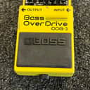 Boss ODB-3 Bass OverDrive (Pink Label) Guitar Effects Pedal 1995 Yellow