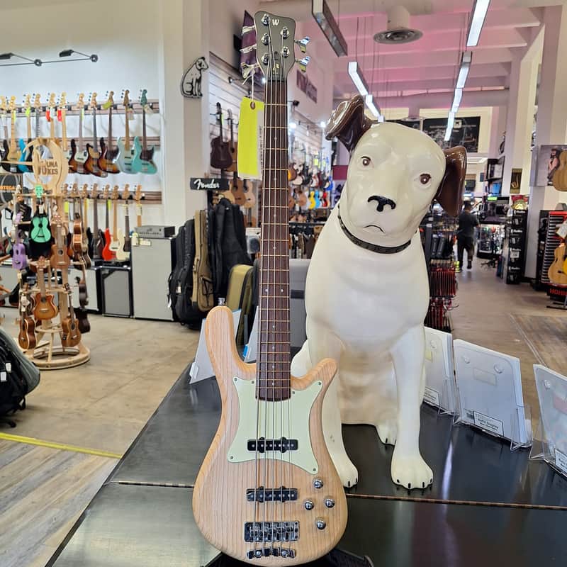 Warwick German Pro Series GPS Streamer CV 5-String Bass 2023 - Natural Satin Oil 7.8 pounds image 1