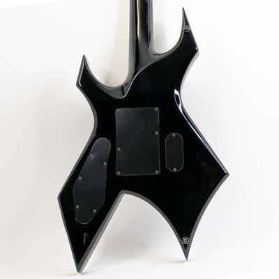2009 B.C. Rich Warlock NJ DLX Gloss Black w/ Neck Thru Construction, EMG 81/85 Active Humbuckers, Original Gigbag image 15
