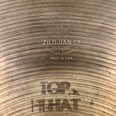 14" Zildjian A 1960s New Beat Hi-Hat Cymbal Pair 956g/1394g *Video Demo* image 4