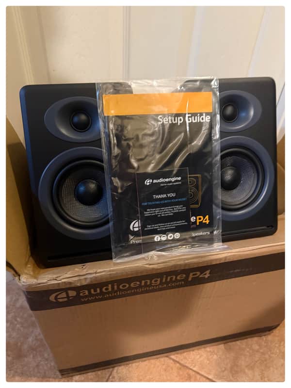 Audioengine P4 Passive Bookshelf / Studio Monitors -Open Box / Mint! image 1