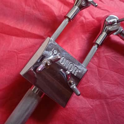 Vintage 1980s Sonor Phonic / Signature Double Tom Holder Mount with Memory Lock (28mm Down Tube) - Made in Germany image 4