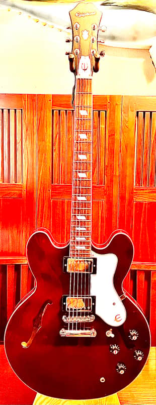 Epiphone Noel Gallagher Signature Riviera 2023- Dark Wine Red image 1