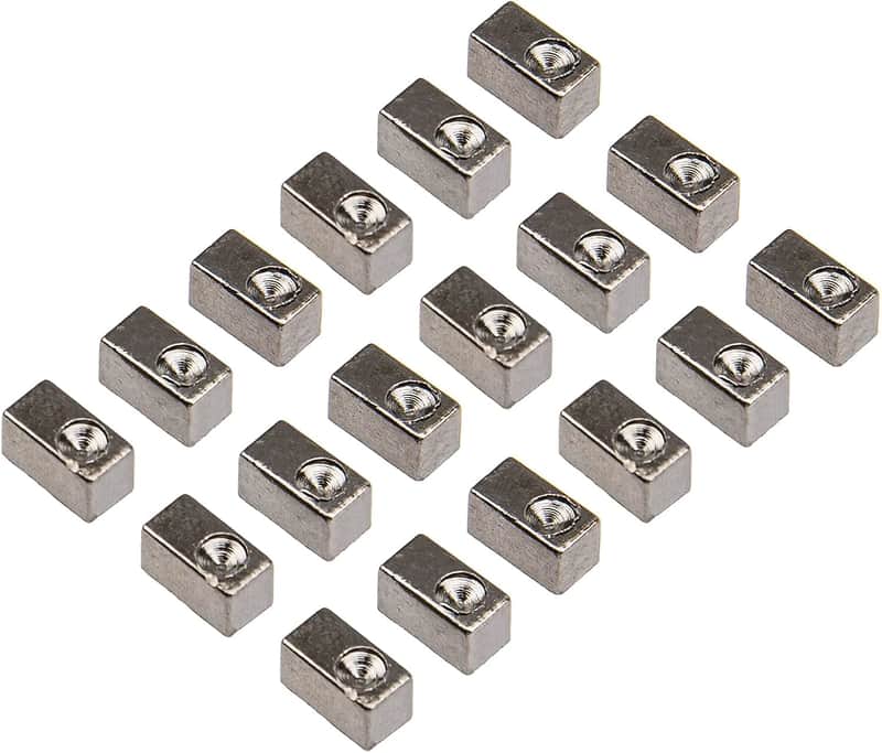 18Pcs Tremolo Bridge Saddle String Lock Insert Blocks Compatible with Floyd Rose Electric Guitar Bridge Saddle (Black) image 1