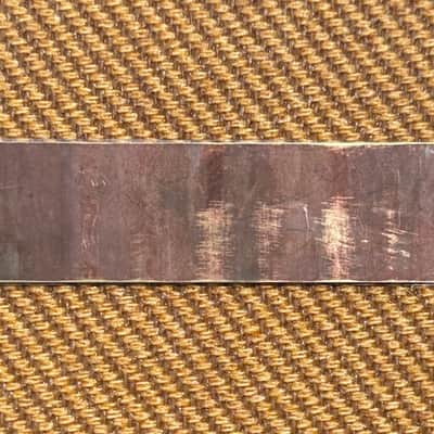 1950's Tweed Twin Amp 5F8 Badge Logo - Chrome on Brass image 3