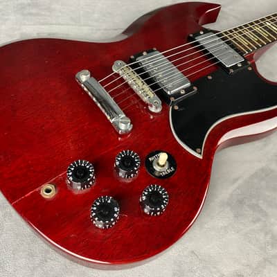 Heerby SG Kasuga MIJ Rare! Neck Thru 1977 Trans Red image 2