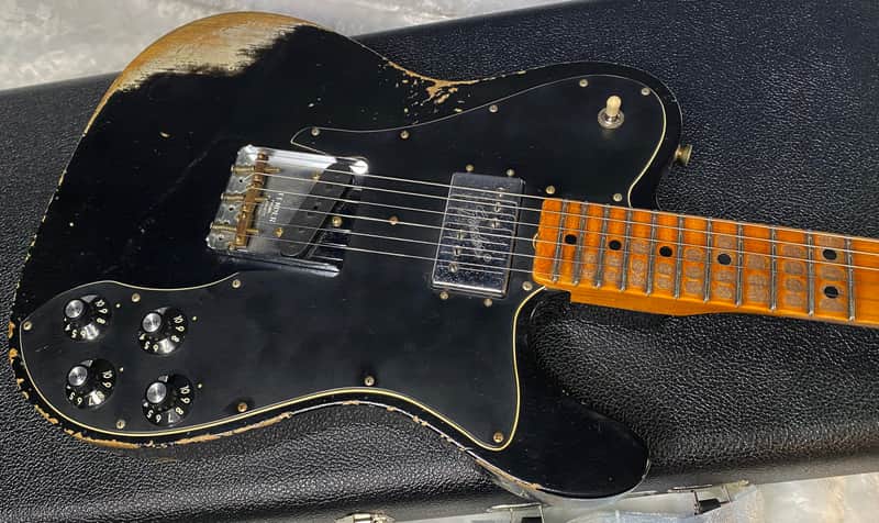 NEW! Fender Custom Shop Telecaster Custom Heavy Relic - Limited Edition - Black - Only 6.85lbs - Authorized Dealer - G06382 image 1
