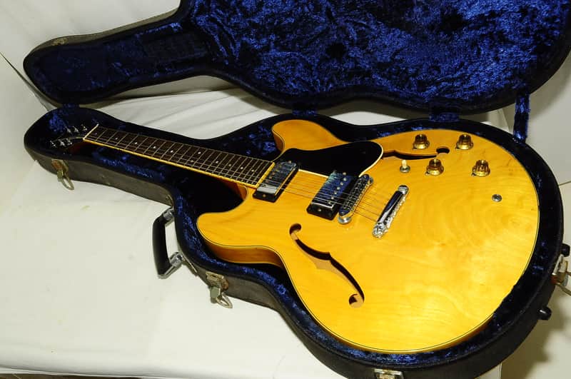 Yamaha Super Axe SA700 Semi Acoustic Guitar Natural Hollow Vintage