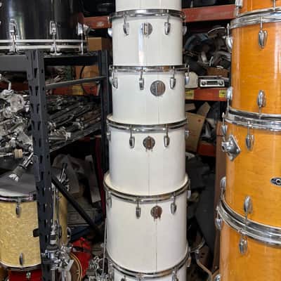 Ludwig 1970’s White Cortex 10-12-13-14-15-16 Concert Tom’s image 2