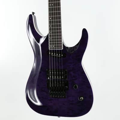 ESP LTD Andy LaRocque ALR-II Signature Guitar w/ Seymour Duncan Pickups & Hardshell Case - See-Thru Purple image 3