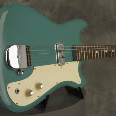1965 SILVERTONE model 1417 L 1413 w/Vibrato TURQUOISE image 10