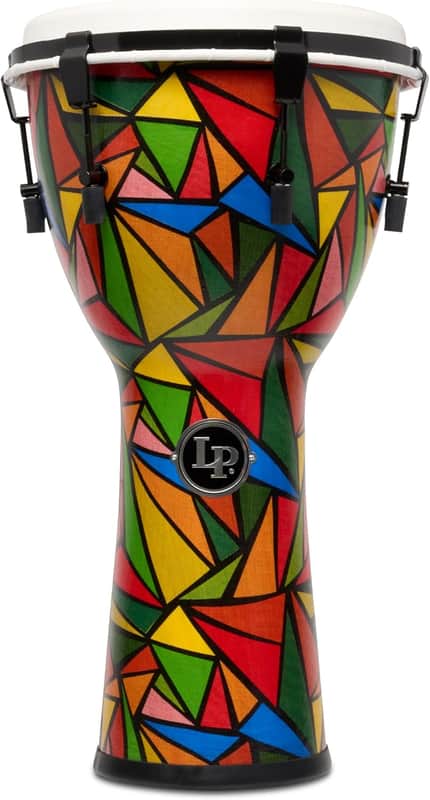 LP World Beat Djembe Drum 11-1/2" Head Bolt Tuned Multi-Color image 1