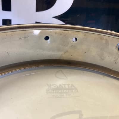 Terry Bozzio's DW - 2.5x12" Piccolo Tom, Autographed "D" 1990s - Chrome image 14