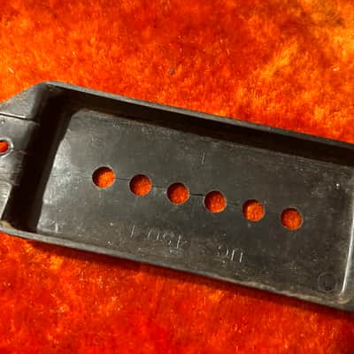 Vintage Gibson P90 Pickup 1950’s Black Bobbin Dogear w Cover Les Paul Es175 Es350 image 7