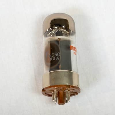 Matched Pair RCA 6550 Power Tubes – Tests Very Strong – Closely Matched – Vintage USA Made image 2