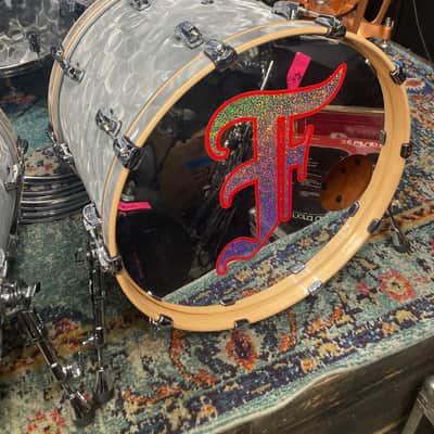 Pearl - Music City Custom, Reference Series 12 Piece Shell Bank Set. David Frangioni, Modern Drummer Collection, Carl Palmer. Platinum Smoke Marine image 4