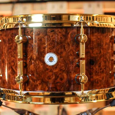 Sonor 13x7 Artist Maple Amboina High Gloss Snare Drum image 3