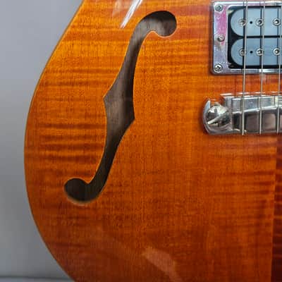 PRS SE Custom Semi-Hollow – Orange Flame Top – Upgrades, Original Parts, Gig Bag & Spare Pickup image 5