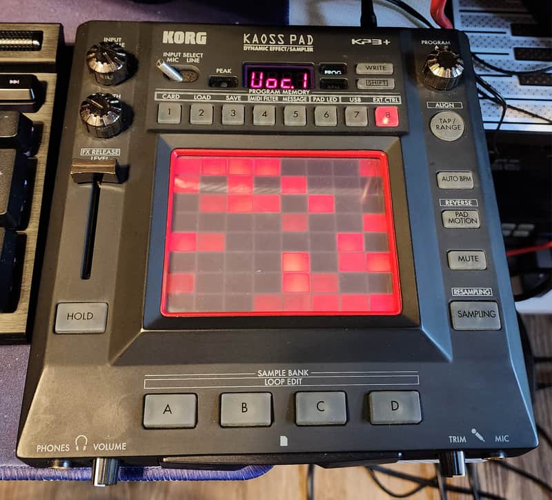 Korg KP3+ Kaoss Pad 3 + Dynamic Effects Unit/Sampler 2010s - Black image 1
