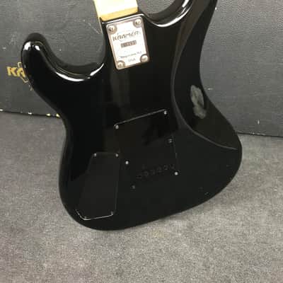 Vintage Kramer Beretta Black Electric Guitar  w/ Case and Whammy Bar image 8