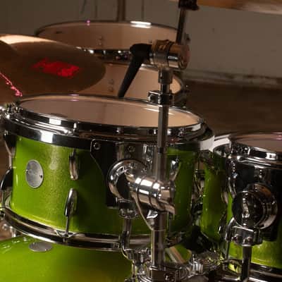 Click Icon - 6pc Maple Drum Set Shell Pack Lemon-Lime Misty Sparkle Wrap image 9