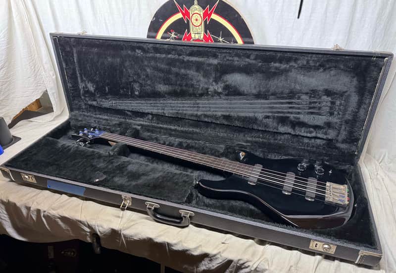 PRS Paul Reed Smith Bass-4 iv Fretless (likely de-fretted) 4-string Bass with Case 1987 image 1